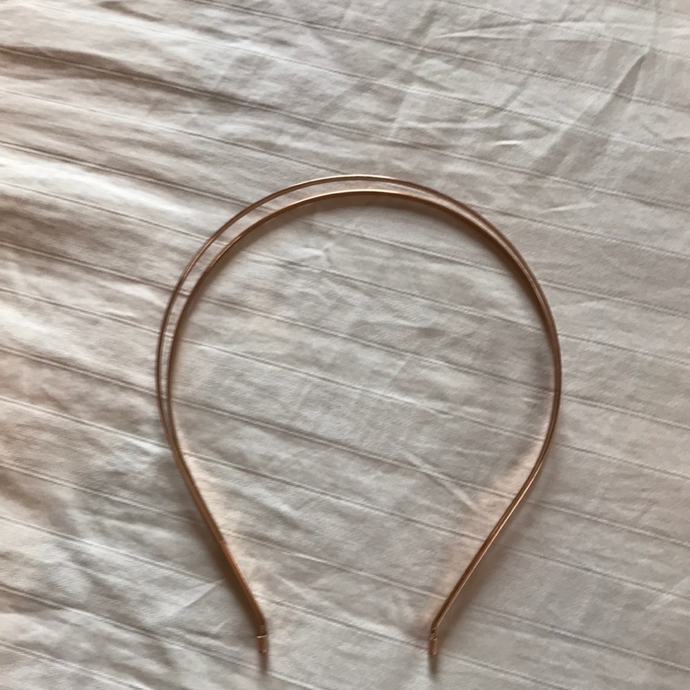 Rose gold metal headband